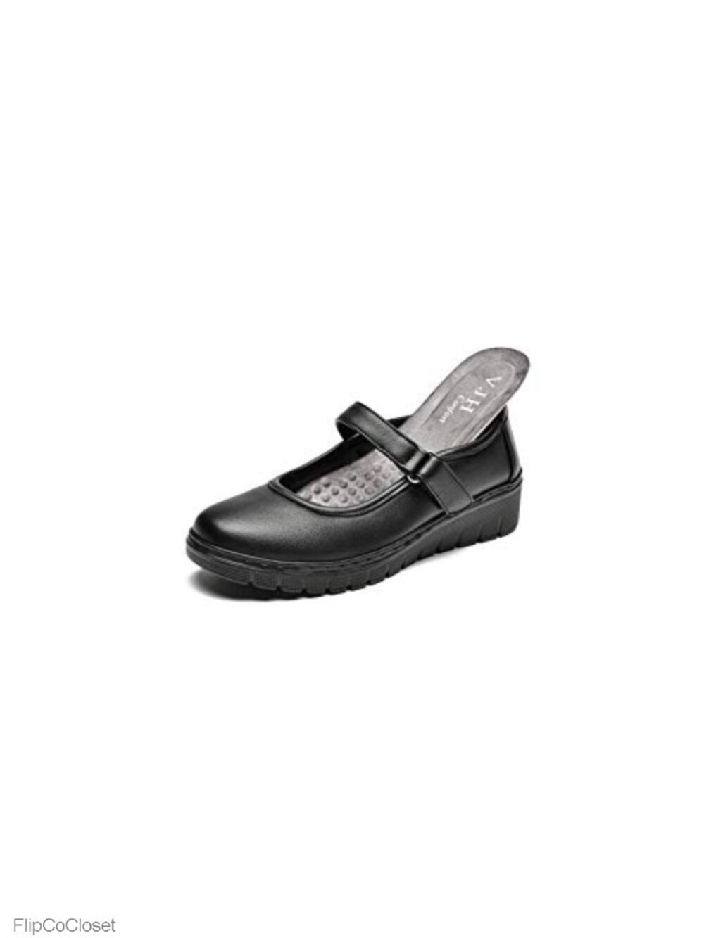 Mary Jane Flats Round Toe Low Heel Slip-On Walking Shoes